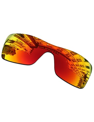 Image of Lenses Replacement for Oakley Batwolf OO9101 Sunglass - Ruby MirrorCoat Polarized