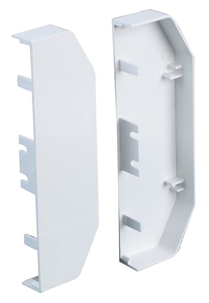 DADO TRUNKING END Cap Left and Right, Conduit Fitting Accessories Qty X 2