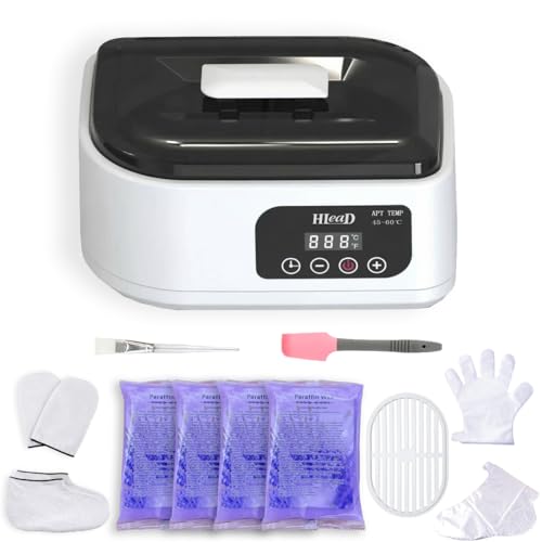 HLead Paraffin Wax Machine for Hand and Feet，Touchscreen Paraffin Wax Warmer with Wax Moisturizing Paraffin Spa Wax Bath Kit, Large Capacity at Home for Smooth and Soft Skin