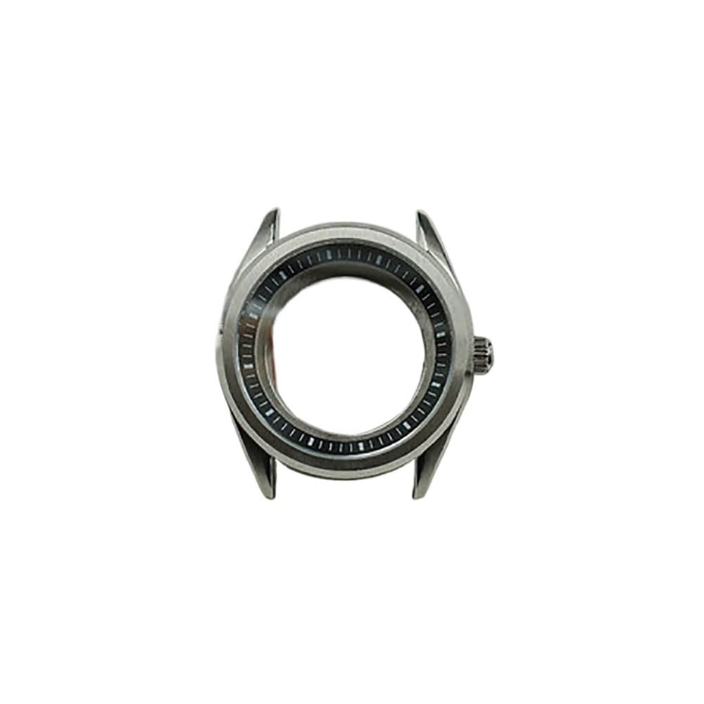 Parti di assemblaggio for orologio meccanico da 41 mm for cassa modificata, cassa in vetro zaffiro in acciaio inossidabile, adatta for movimento NH35 NH36