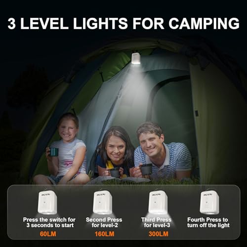 Compact Inflatable Air Pump: Rechargeable Mini Pump with 1600mAh Battery & LED Camping Light for Mattresses, Pool Floats, and Vacuum Bags