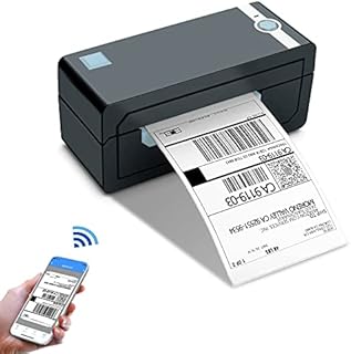 Bluetooth Thermal Label Printer 4x6 - High Speed Shipping Label Printer, Wireless Label Maker Support Windows & Android & iOS, USB for MAC, Suitable for Amazon, Ebay, Etsy, Shopify, USPS Barcode