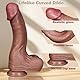 Kuaecr Extra Langer Flexibel Silikon Realistischer Riesendildo Analdildo Weichen Monster Dildo mit Echten Venen Hoden Starkem Saugnapf Perfekter Big Penis Erotisch Sexspielzeug für Frauen Männer(L)
