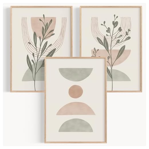 OHBIMBA® Lot de 3 Tableau Decoration Murale Affiche Décoration Chambre Maison Cousine - Poster Mural Tableaux Déco Boho Salon