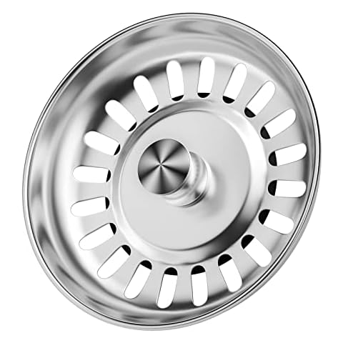 Brencco filtro per lavello da cucina Tomario Thickened Stainless Steel Kitchen Sink Strainer 78mm Hole Diameter Cover