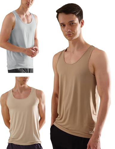 Image of DAMENSCH Neo-Skin Bamboo Blend, Round Neck, Anti-Bacterial, Thermoregulating, Shape Retaining Baniyan for Man, Soft and Sustainable Vest
