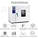 ZHLINGQ Vacuum Drying Oven, 16L/43L/70L Lab Drying and Heating Oven with Vacuum Gauge and Digital Controller, Working Environment Temperature: 50-280 ℃,StainlessSteelLiner-43L