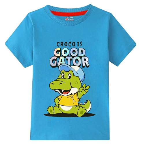 Image of Lush Plush Boys High GSM Cotton Half Sleeve Printed Cotton T-Shirt