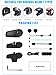 MAXTO Motorcycle Bluetooth Headset, MX1 2-Riders 800M Universal Intercom Communication Systems, HiFi Stereo Sound/IPX6 Waterproof, Motorcycle Helmet Speaker-Intercom-Headset 2 Pack