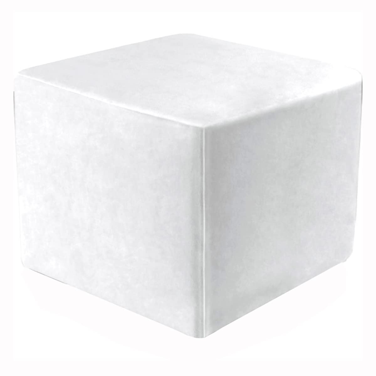 XGANGM Velvet Ottoman Cover Square Small/Medium/Large Stretch Ottoman Cover Slipcovers Sofa Footstool Cover Protector, for Square Leather/Fabric Ottoman Footstool,milky,1small
