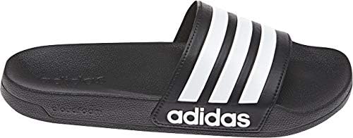 adidas Unisex-Adult Adilette Slides Sandal, 5.5 7 Core Black/Footwear White/Core Black