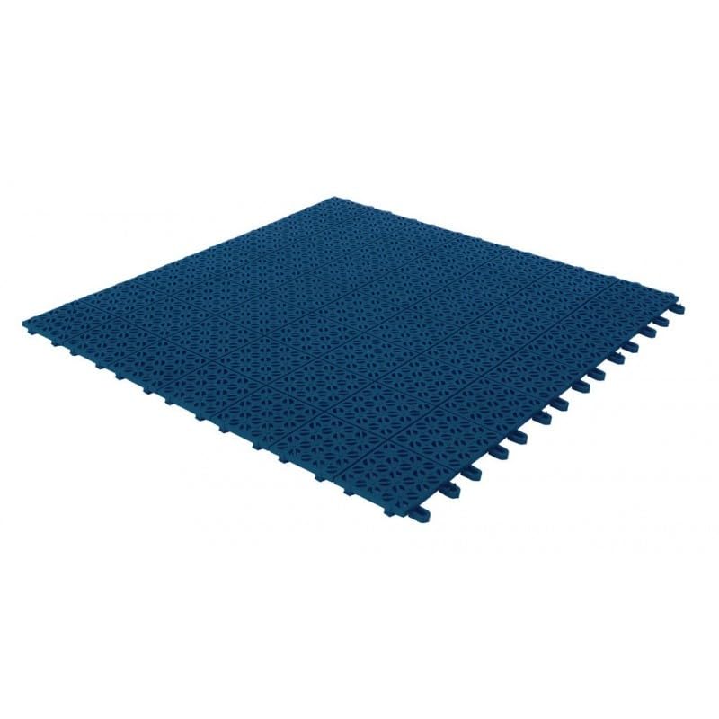 Set da 9 Piastrelle Flessibili in Plastica 55,5 x 55,5 cm da esterno, drenanti e autobloccanti Colore Verde