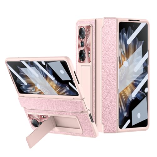 Coque Honor Magic VS antichoc étui rabat rose charge sans fil