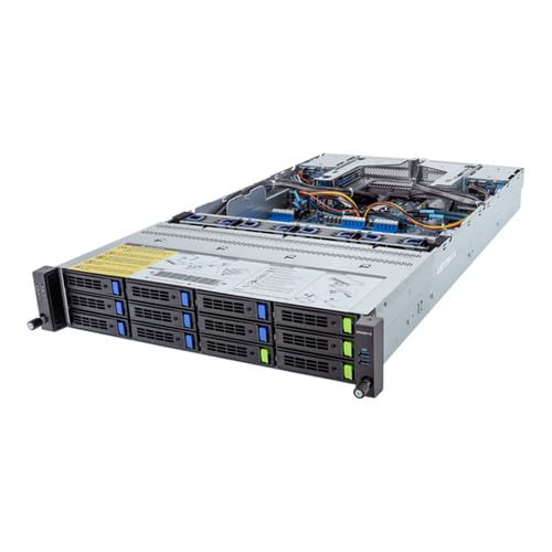 Rack Server Barebone R283-Z90 rev. AAD2 2U AMD EPYC 9004, Dual CPU, 3X M.2, 24x DIMM Slots, 12+4 Gen4 NVMe/SATA/SAS Bays