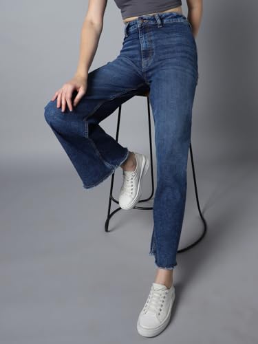 Image of HIGH Star Women's Straight Fit Mid Rise Jeans