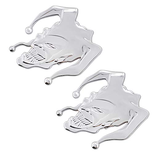 Evil Joker coche emblema 3D metal jester insignia negra pegatinas tuning maletero y guardabarros