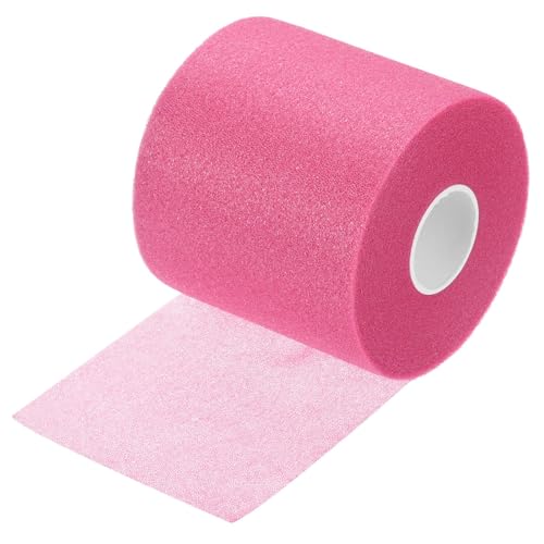 Image of Pink Badminton Grip Tape, Cushion Wrap for Badminton Racket, Shock Absorption Grip Tape for Badminton and Tennis, 7 cm x 10 m, Enhancing Grip Comfort and Better Control of The Racket