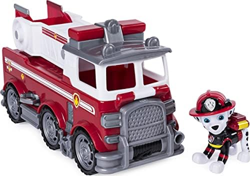 Paw Patrol Ultimate Rescue - Marshall's Ultimate Rescue Fire Truck with Moving Ladder and Flip-Open Front Cab, Ages 3 and Up