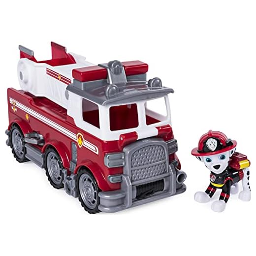 Paw Patrol 6046151 PAW PATROL-6046151-VEHICULE + Figurine Ultimate Rescue Marcus-LA PAT' PATROUILLE Play Vehicle & Figure, Multicolored, 0