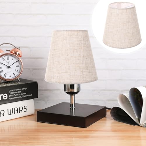 Totority Cloth Lampshade Accessories 5.51X5.51X5.11In Clip-on Lamp Shade for Chandelier Table Wall Lamps Decorative Lighting Cover by Totority - Image 5
