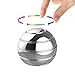 Manzelun Kinetic Desk Toys,Full Body Optical Illusion Fidget Spinner Ball,Gifts for Men,Women,Kids (Small, Silver)