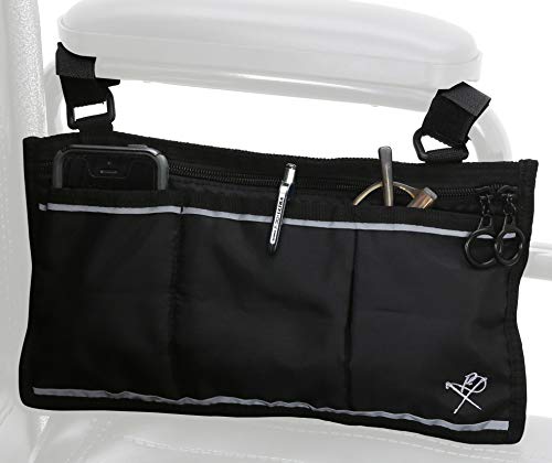 Pembrook Wheelchair Side Bag with Multiple Storage Pouches