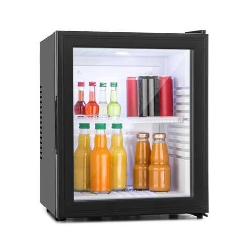 Klarstein Brooklyn Mini Frigo de Chambre de 30L pour Snacks et Boissons, Petit Frigo Top Silencieux, Mini Bar, Petit Réfrigérateur Camping, Mini Frigo...