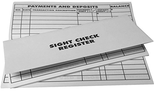 Oversize Print Sight Transaction Registers - Set of 2