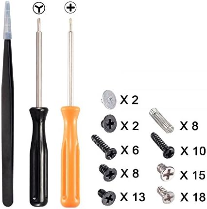 ACTMODZ Professional Assemble Disassemble Tools Set Triwing Philips Cross Opening Screwdrivers Kit with Anti-Static Tweezers Screws and Springs for Nintendo Switch Console & Joy Con