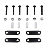 JY PERFORMANCE Wheel Single Axle Trailer Shackle Bolts Kit for Double Eye Leaf Spring