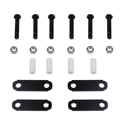 Jy Performance Wheel Single Axle Trailer Shackle Bolts Kit For Double Eye Leaf Spring #TOP12