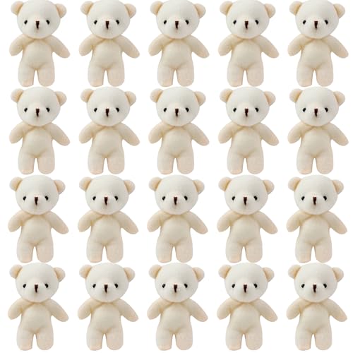 Mini ours en peluche petit ours en mini animaux pour bricolage sac artisanat 20pcs