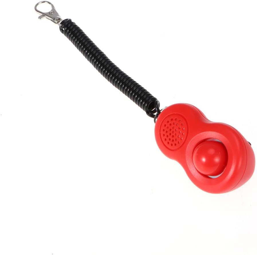 BESPORTBLE 12pcs Pet Training Clicker Dog Cat Training Tool Loud Clicker for Wrist Strap Elastic Ring