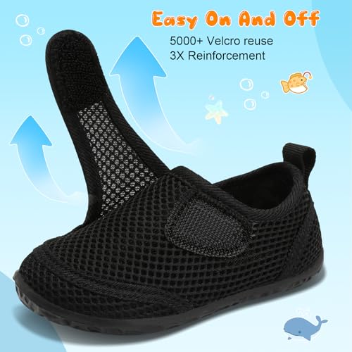 Image of FEETCITY Toddler Water Shoes Boys Girls Swim Shoes Quick Dry Kids Aqua Socks Barefoot for Beach Swimming Pool