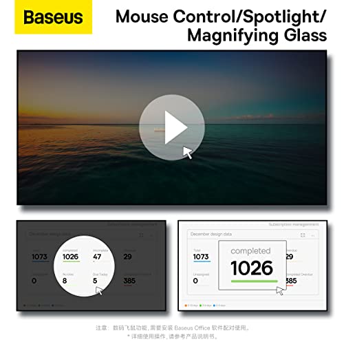 Ponteiro laser vermelho Baseus ponto laranja WKCD020013 cinzento