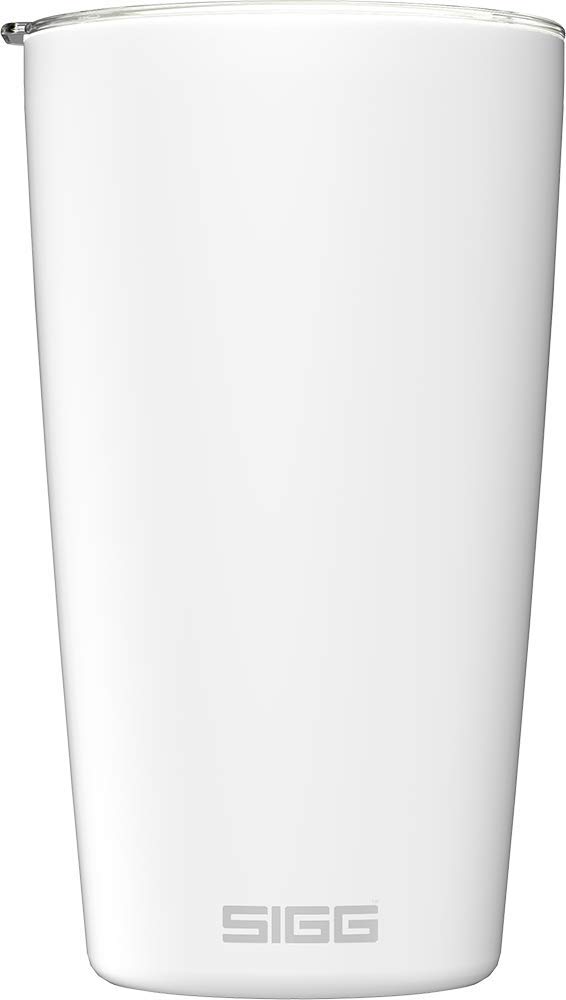 SIGG - Neso Pure Cream Travel Mug - With Tritan Lid - Dishwasher Safe - 18 8 Stainless