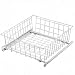 Produktbild Korbauszug Schrankauszug Korbschublade| komplett vormontiert | Farbe weiß | verstellbar | Rollengeführt | Für Schrankbreite 60 cm (verstellbar 55  61 cm) / Höhe 17 cm