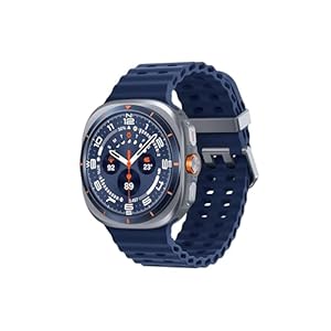 Samsung Galaxy Watch Ultra (2025) Titanblau, LTE, 47 mm Smartwatch, langlebiges Titangehäuse, Kissen-Design, Schnelltaste, AL-betriebene Gesundheitsüberwachung (UAE-Version)