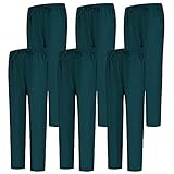 MISEMIYA - Pack 6 Pcs - PANTALÓN Sanitarios Unisex Cintura ELÁSTICA UNIFORMEES Sanitarios Uniformes MEDICOS UNFIROMES - L, Verde