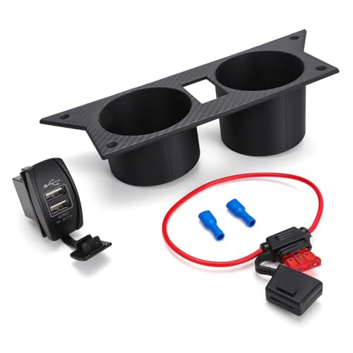 Portavasos para Chevrolet Camaro 1982-1992 con cargador USB miniatura 1