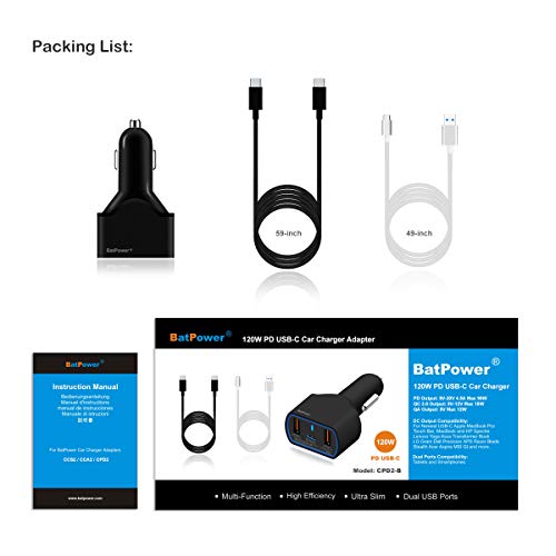 Chargeur voiture USB-C pour PC portable en voyage d'affaires BatPower - 5