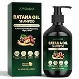 Batana Oil Shampoo for Hair Growth, Strengthening, Thickening, Sulfate Free Hair Shampoo for Women & Men with Thinning Hair & Hair Loss, Infused Rosemary, Tea Tree Oil & Mint, 10.15 fl.oz
