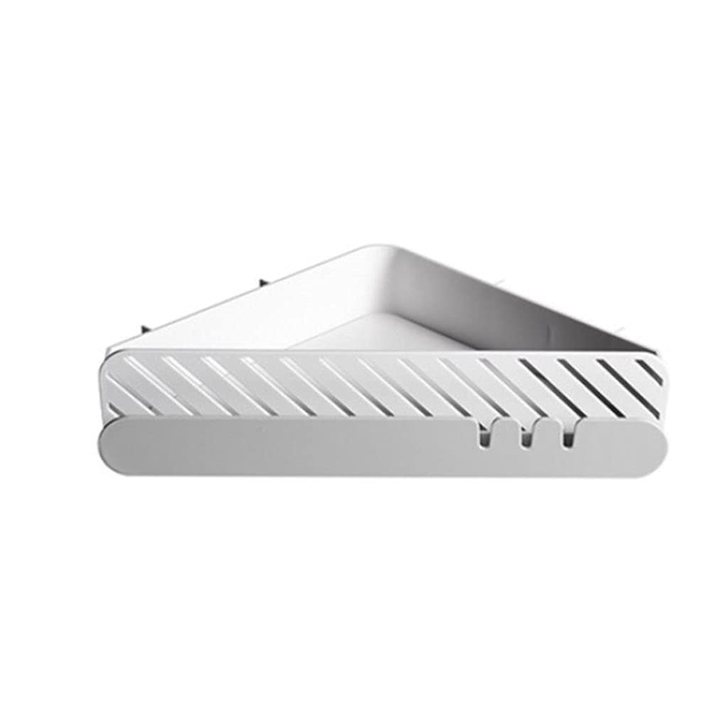 Estante de esquina sin taladro, organizador de ducha adhesivo para baño, montado en la pared, sin perforación, organizador de almacenamiento para cocina, inodoro, almacenamiento de cocina, c