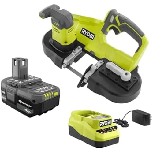 Ryobi 18V Cordless 2-1/2 in. Compact Band Saw Kit with (1) Battery and 18V Charger - P590K1 - Bulk Packaging