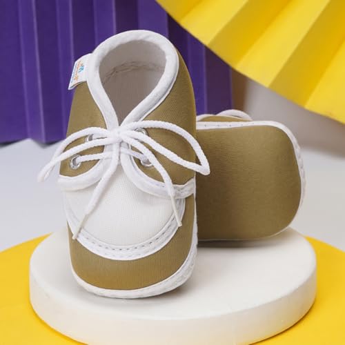 Image of Neska Moda 6 To 12 Months Baby Boys & Baby Girls Cotton Lace Booties