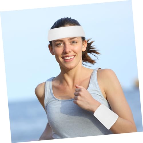 GANAZONO 1 Conjunto Bandana De Pulso Esportiva Faixas De Suor Para Mulheres Faixas De Suor Para Espo
