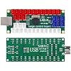 SJ@JX Arcade DIY Kit LED USB Encoder Board Zero Delay Arcade Controller Joystick Button Fight Stick Raspberry Pi Retro Pie MAME 5V LED Power