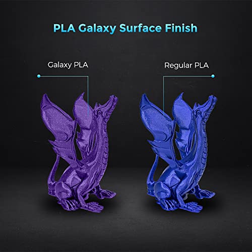 Image of FLASHFORGE 3D Printer Filament, PLA Galaxy Filament 1.75mm, 1KG Spool (2.2lbs), Dimensional Accuracy + /- 0.02mm for FDM 3D Printers, Better Tenacity & No Knotting (Purple)