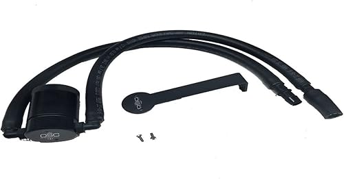 J&L Separador de aceite Co. 3.0 Separador de aceite compatible con 2012-2017 3.6 JK Wrangler lado del conductor (negro)