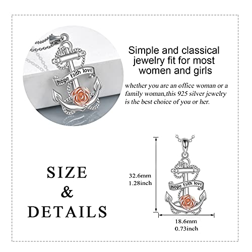 YAFEINI Collane di Ancoraggio Collana con Ciondolo...